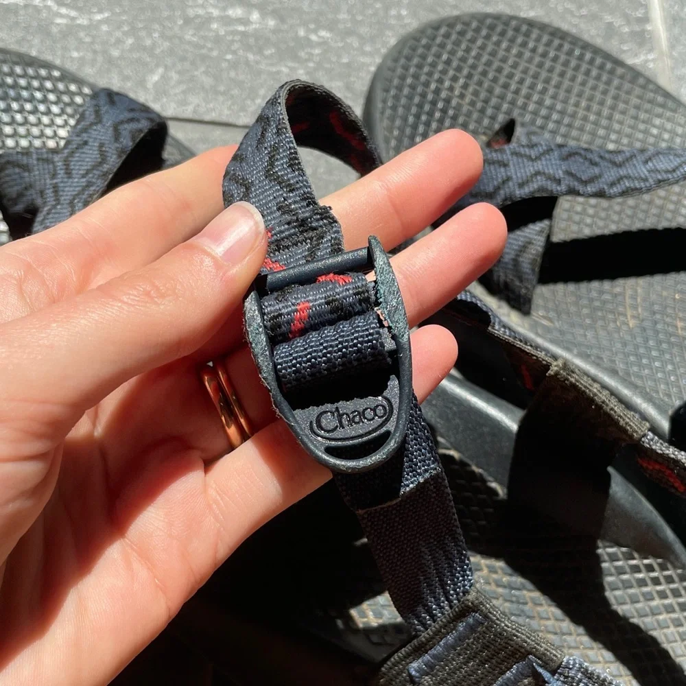 Chaco Black & Blue Men's Strappy Sport Sandals